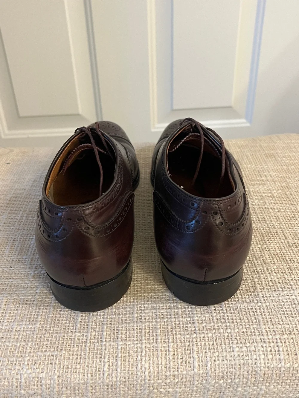 Alden Men's Dark Brown Medallion Wingtip